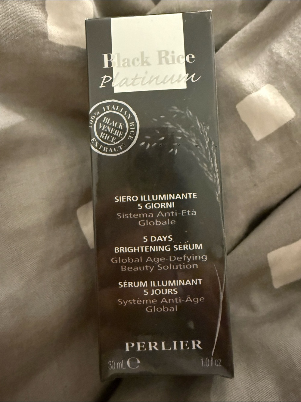 Perlier Black Rice Platinum 5 Days Brightening Serum - (new)